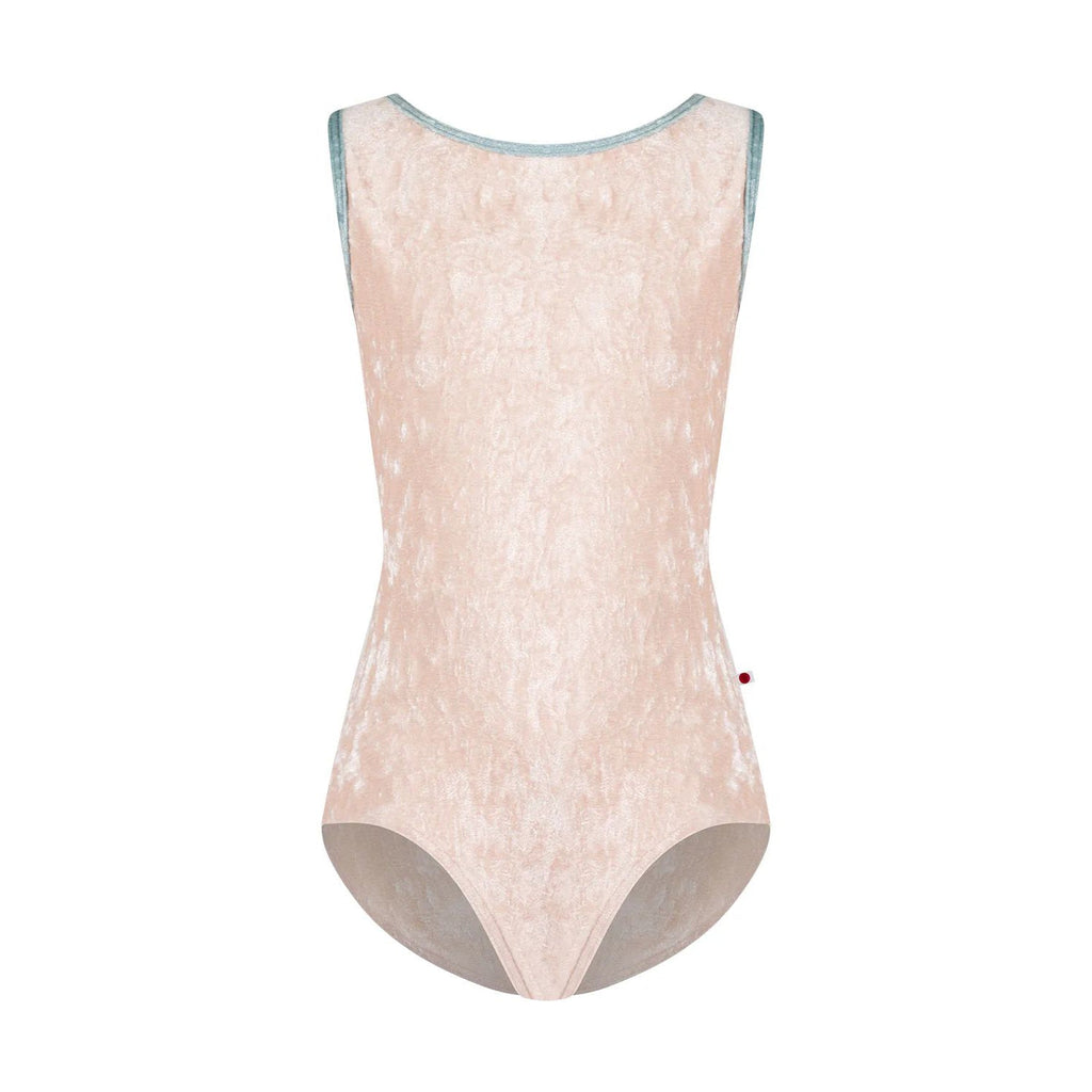 Girls Light Pink "Sofiane/CV-Misty Rose/CV-Ice" Velvet Ballet Onesies