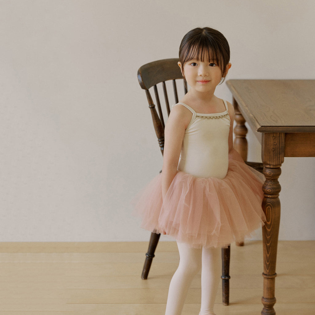 Girls Cream Ballet Tutu Skirt