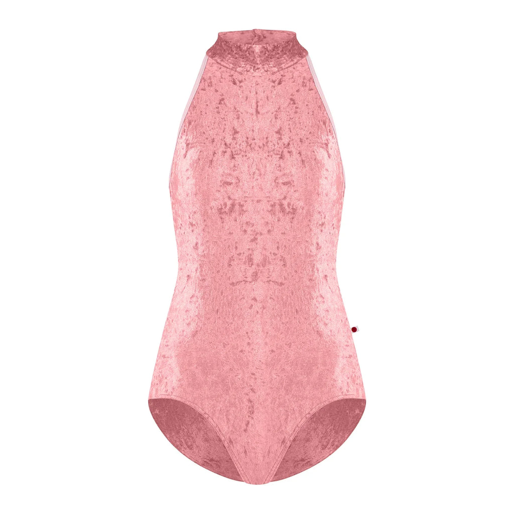 Women Pink "Noe/CV-Romance/T-Petal" Velvet Ballet Onesies