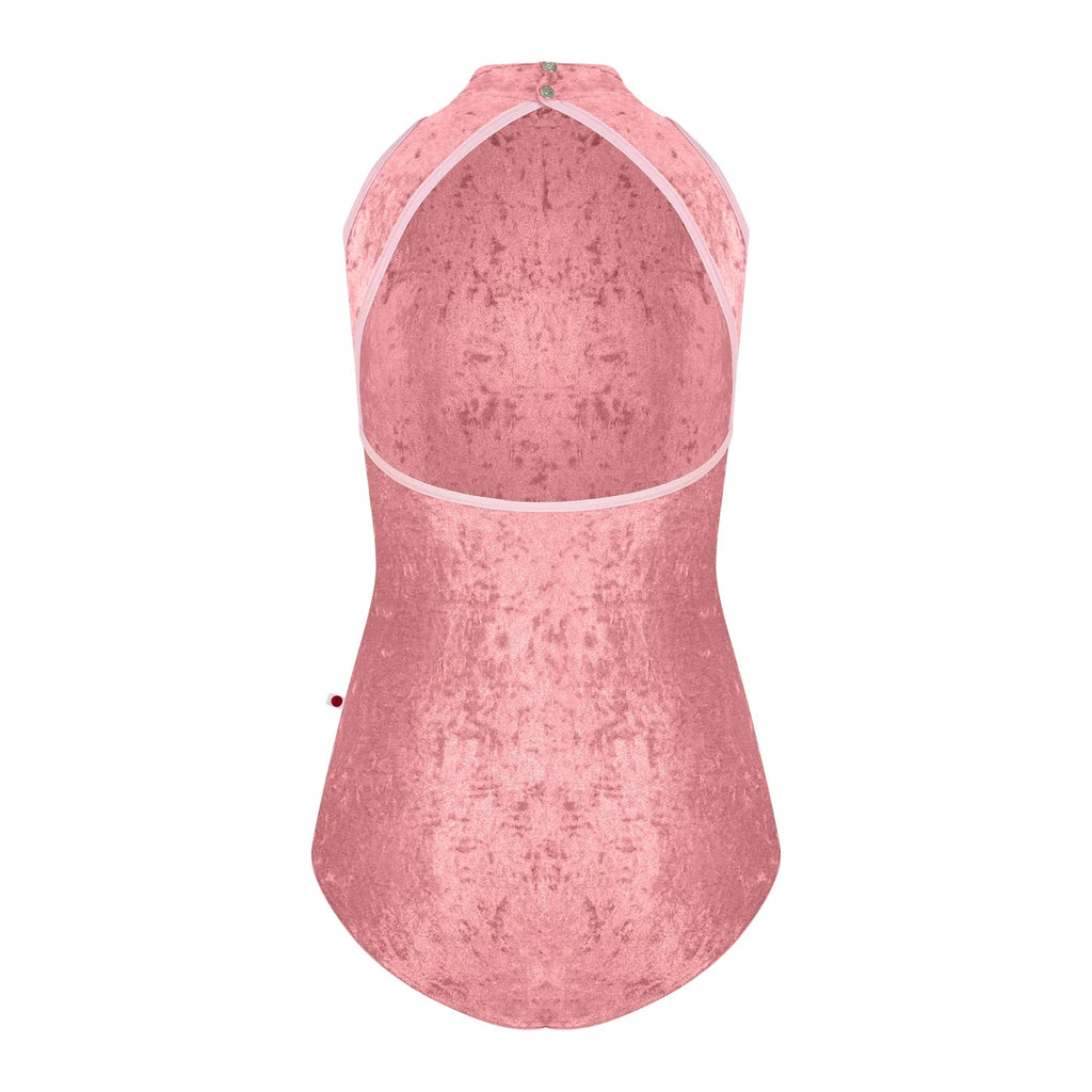 Women Pink "Noe/CV-Romance/T-Petal" Velvet Ballet Onesies