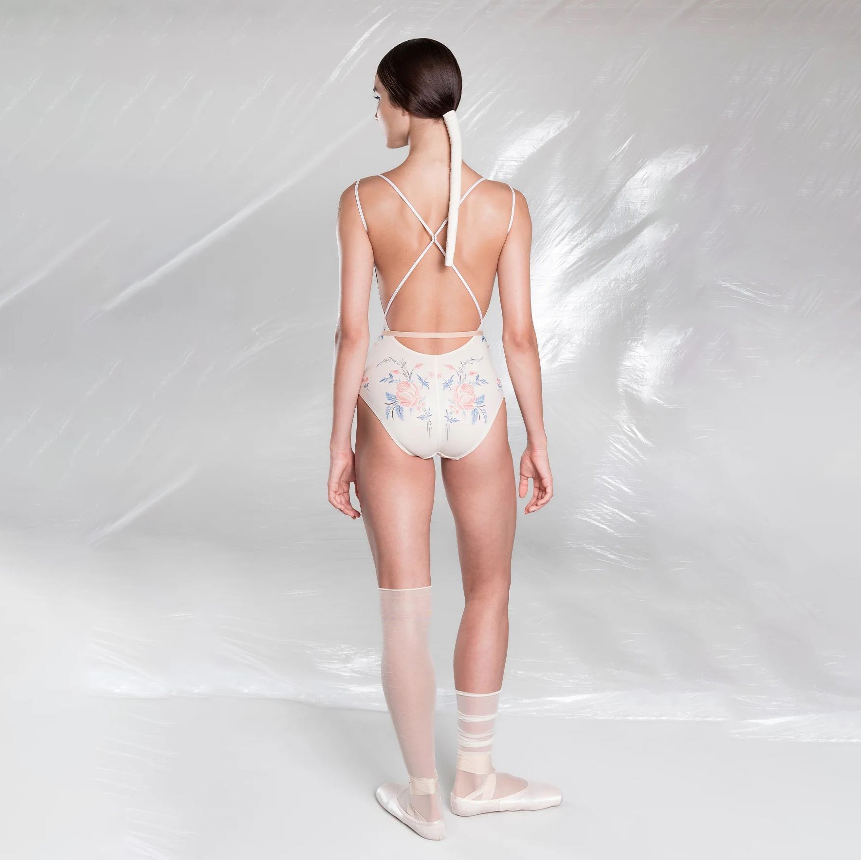 Women Multicolor "PORCELAIN BLOOM" Ballet Onesies(231LE33VL/multicolor)