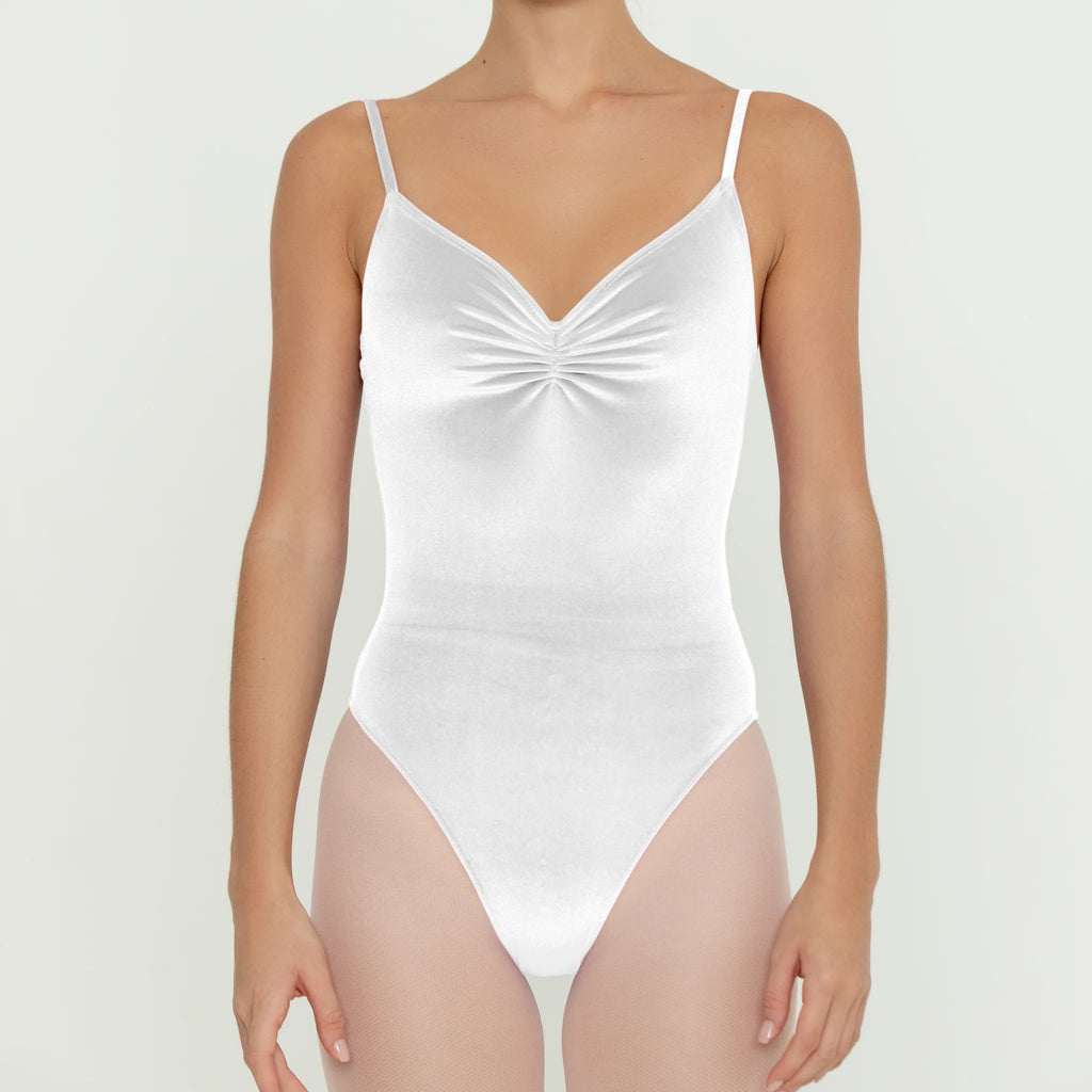 Women White Ballet Onesies