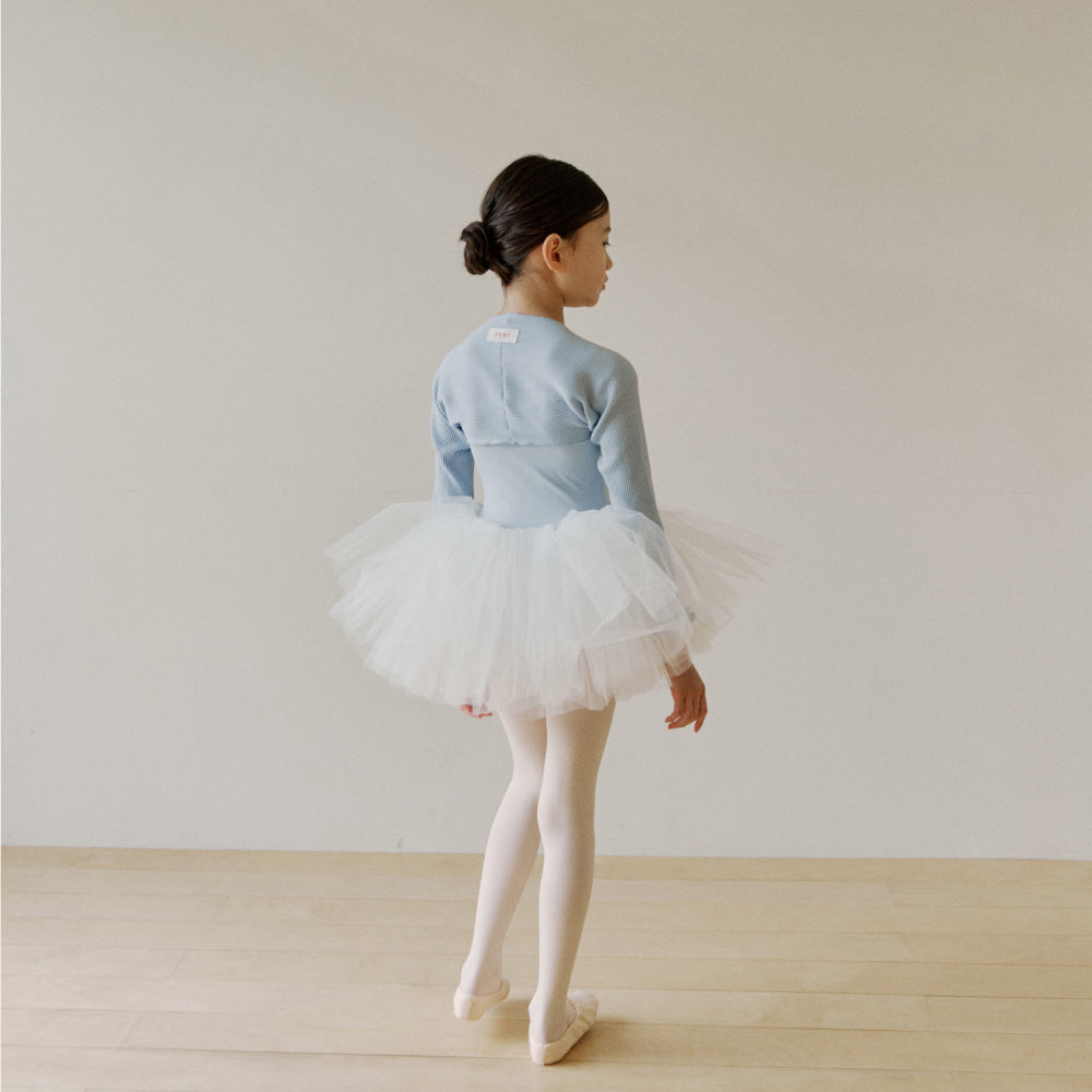 Girls Blue Ballet Shoulder Warmer