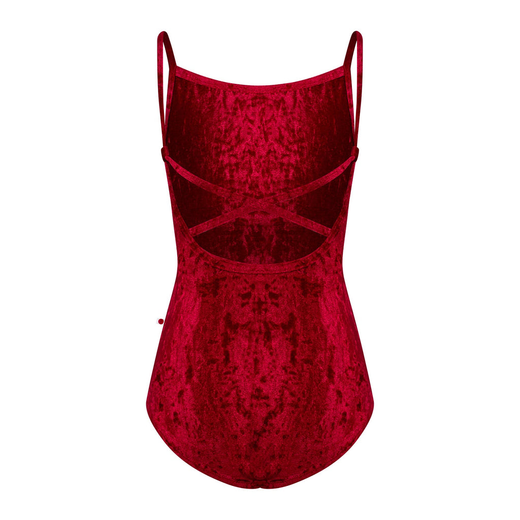 Girls Dark Red Velvet Ballet Onesies