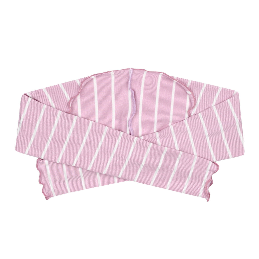 Girls Pink Stripes Shoulder Warmer