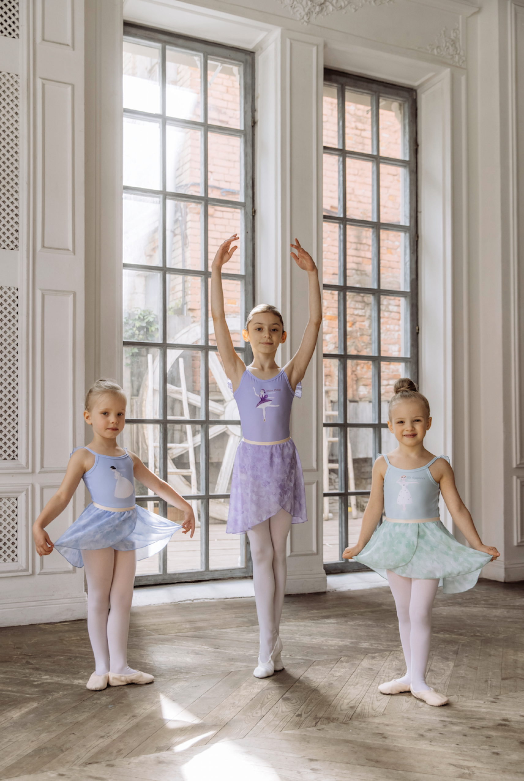 Girls Pastel Lilac Ballet Skirt
