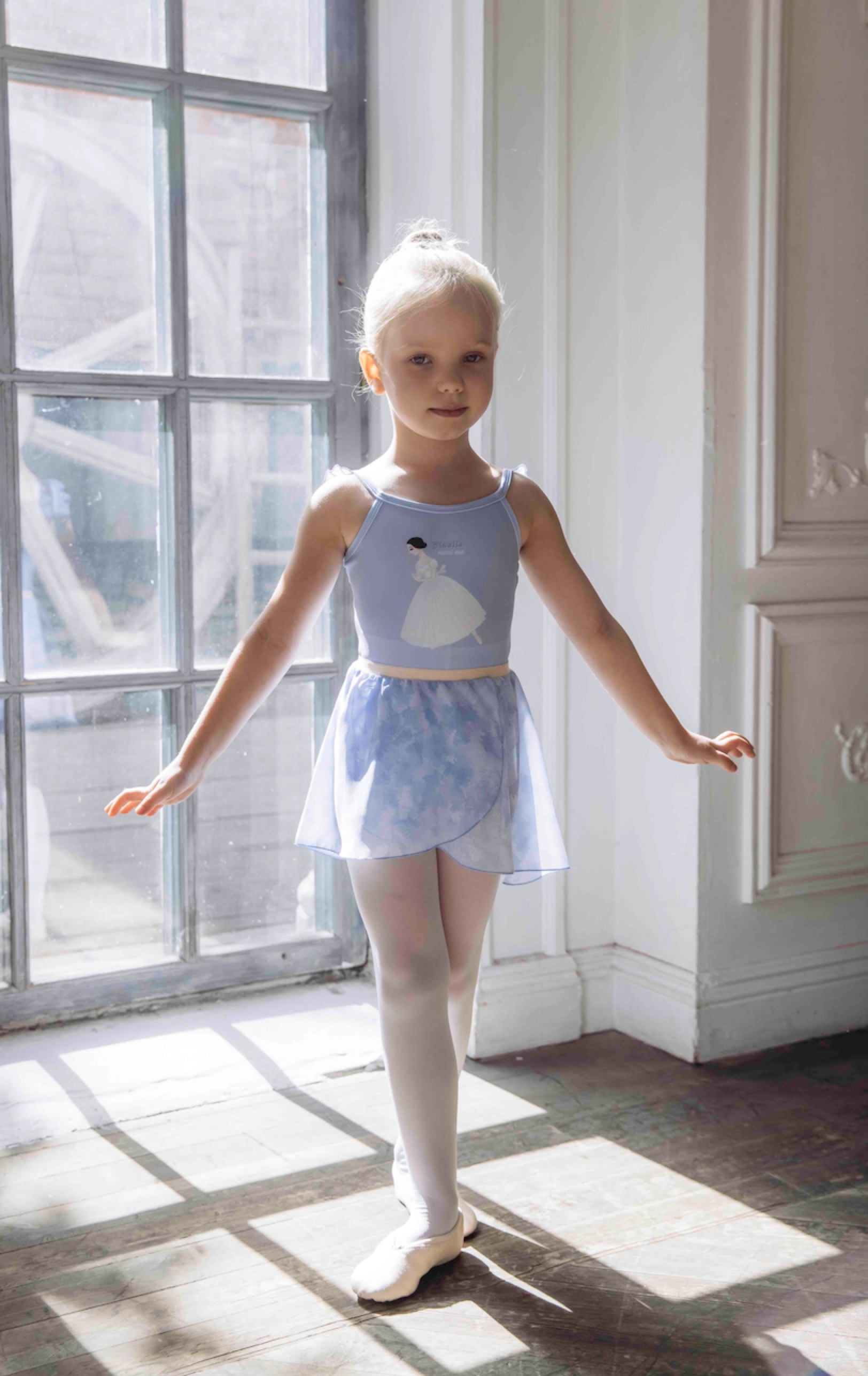 Girls Blue Ballet Skirt