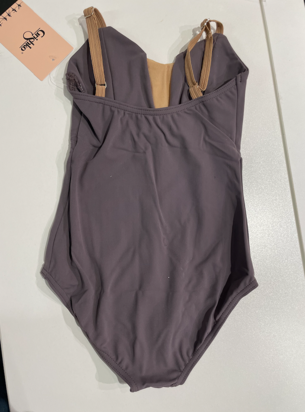 Girls Taupe Ballet Onesies