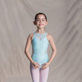 Girls Light Blue Lace Ballet Onesies(C1719/Blue)