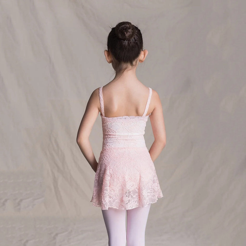 Girls Pink Lace Ballet Onesies(1513/Pink)
