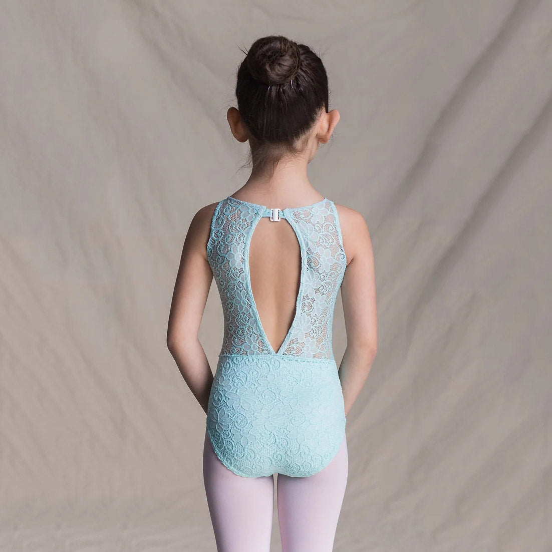Girls Light Blue Lace Ballet Onesies(C1719/Blue)