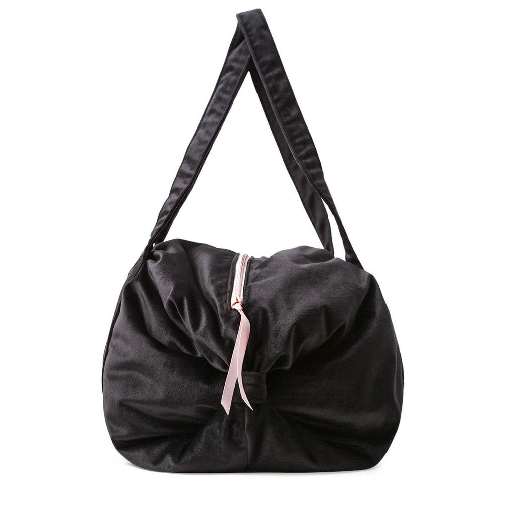Girls Black Logo Ballet Bag(Size L）