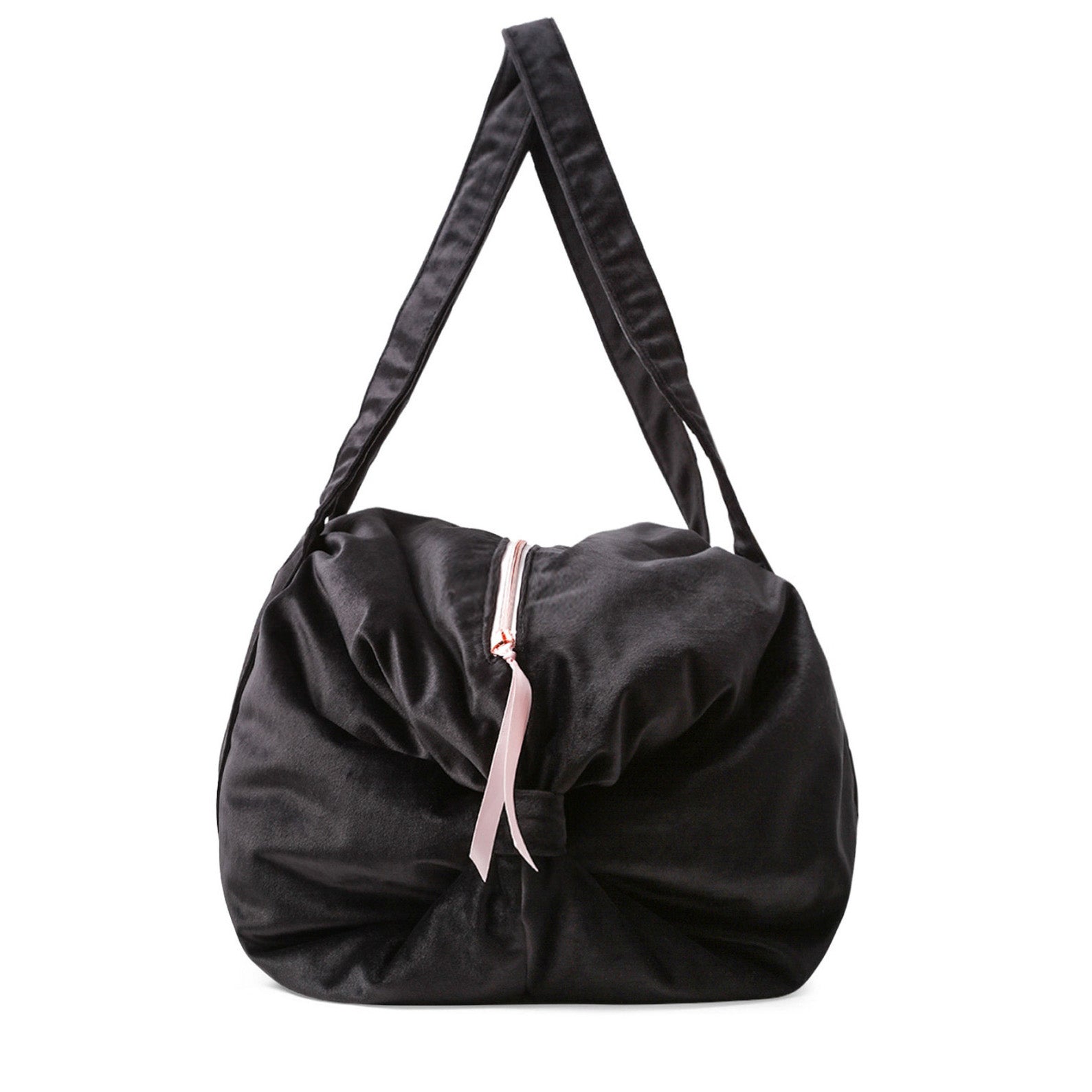 Girls Black Logo Ballet Bag(Size L）
