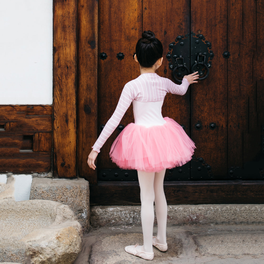 Girls Pink Ballet Onesies