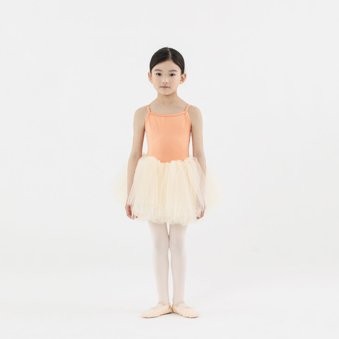 Girls Orange Ballet Onesies