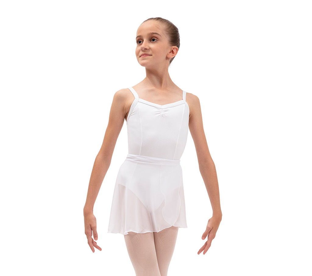 Girls White Chiffon Skirt