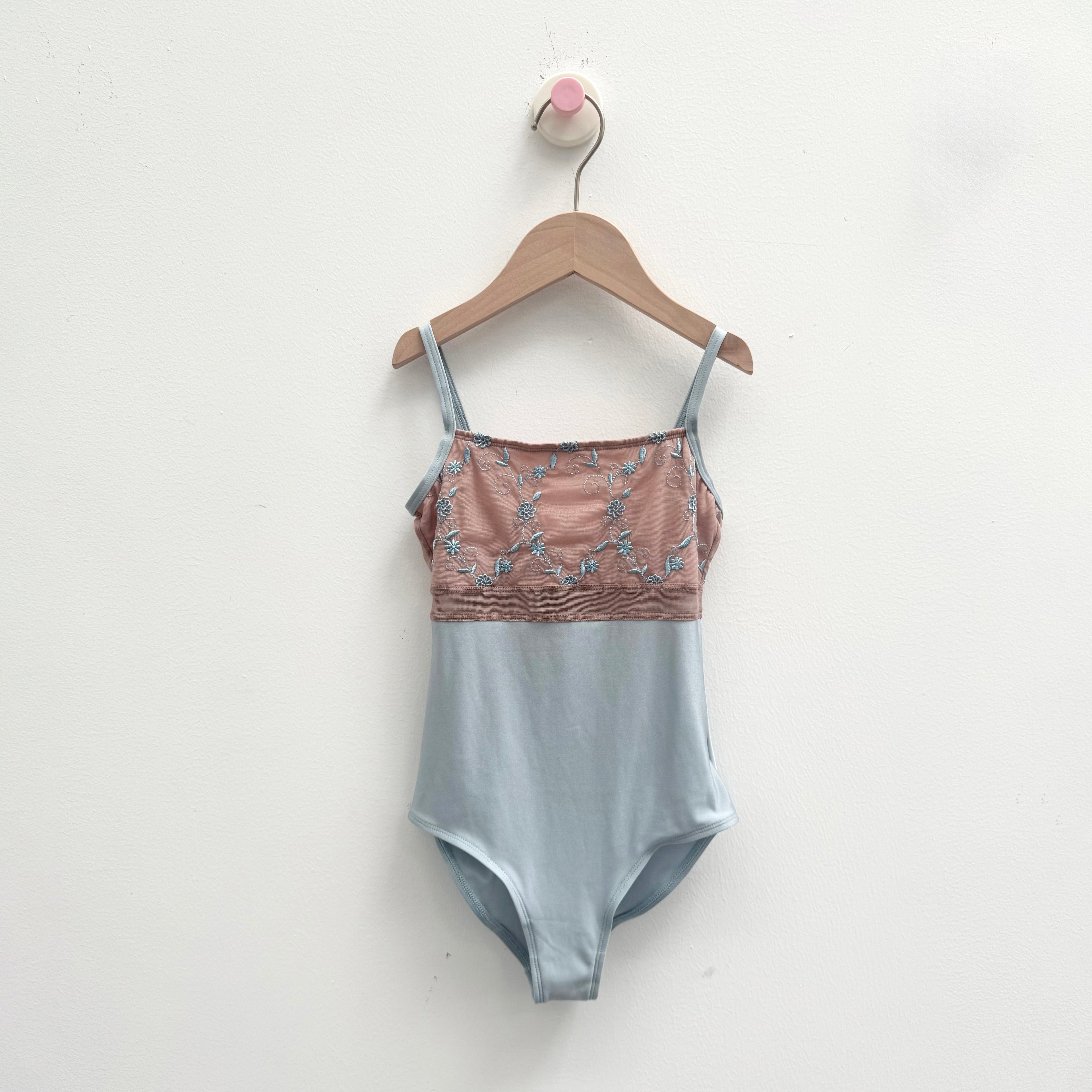 Girls Light Blue "BRIGID" Ballet Onesies(KC17038-C74/L76+L09+TRD27+TP14+L76)