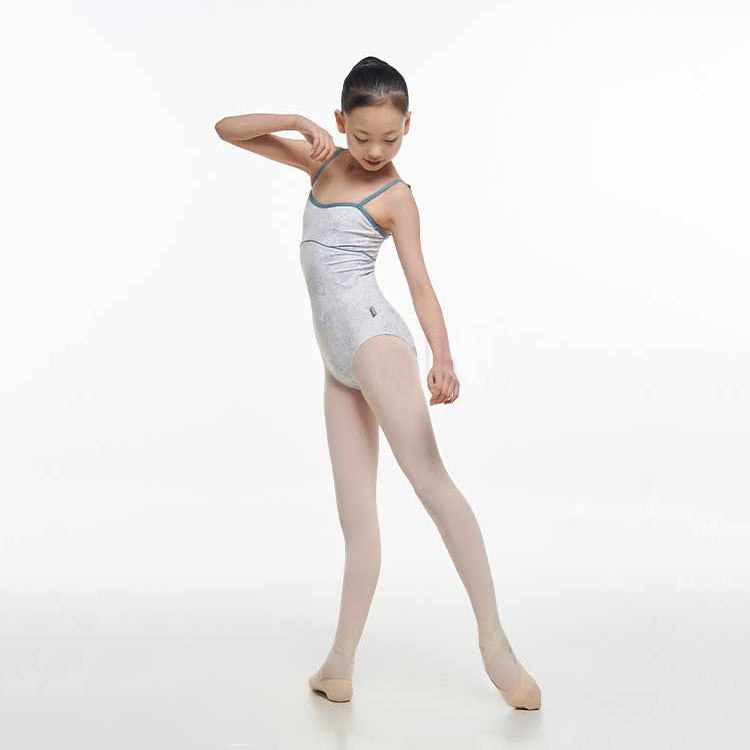 Girls Light Blue Flower Ballet Onesies