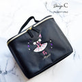Melisha-Girls Black"g52/C"Vanity Pouch(L 16 x W 22 x D 14 cm)