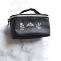 Girls Pink Embroidered"g60/B(Aurora Dulcinea)Pink"Vanity Pouch(W 17 x H 9 x D 6.5 cm)