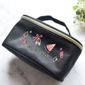Girls Black"g60/C(Allerkinada)Pink"Vanity Pouch(W 17 x H 9 x D 6.5 cm)