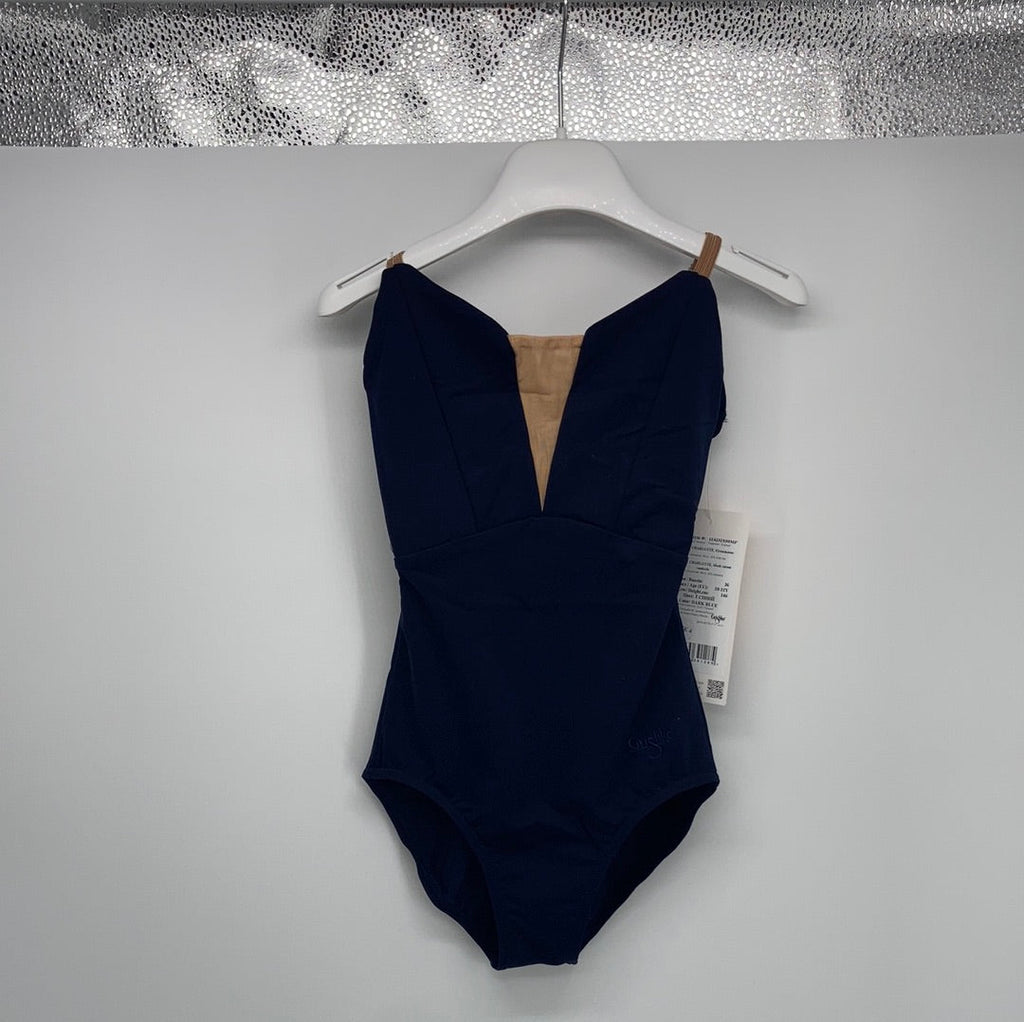 Girls Navy Ballet Onesies