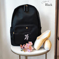 Ava Wang-Girls Black"item69/Black"Ballet Backpack(W 28 x H 40 x D 11 cm)