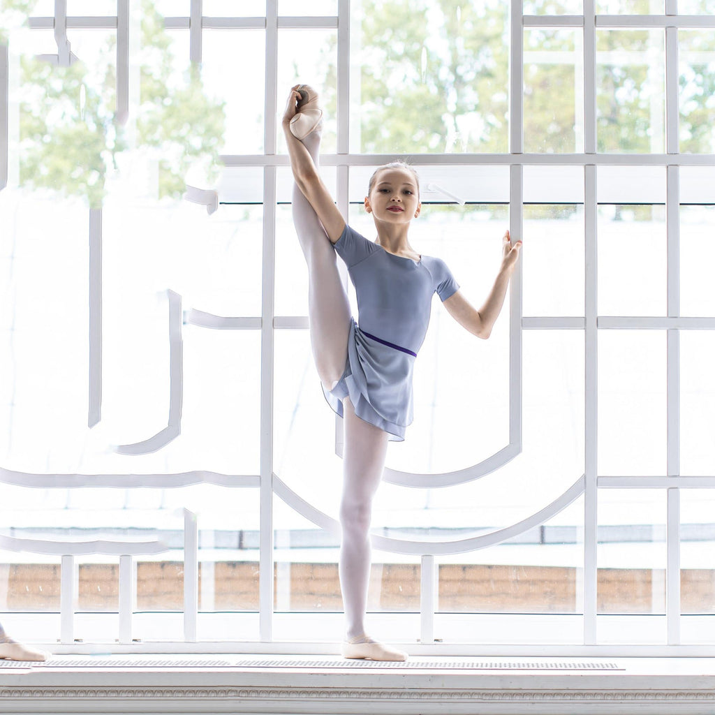 Girls Grey Ballet Onesies