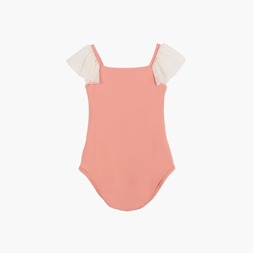 Girls Peach Ballet Onesies Set