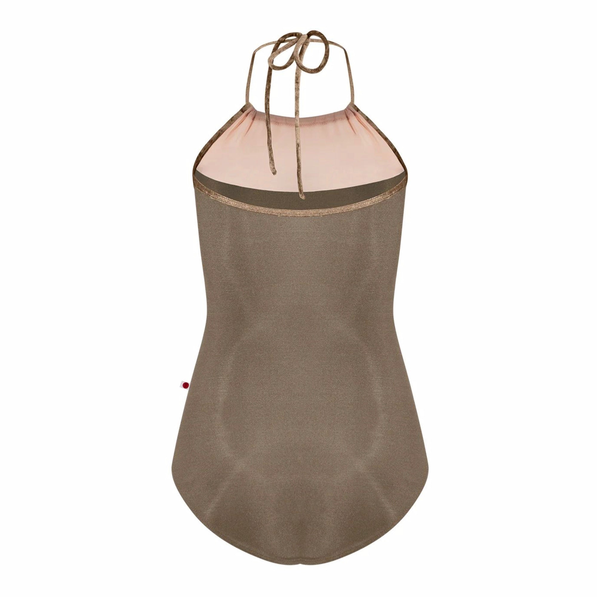 Women Coffee"Monique/N-Toffee/Mesh Blush/CV-Toffee"Ballet Onesies