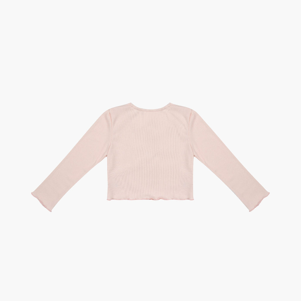 Girls Pink Ballet V-neck T-Shirt