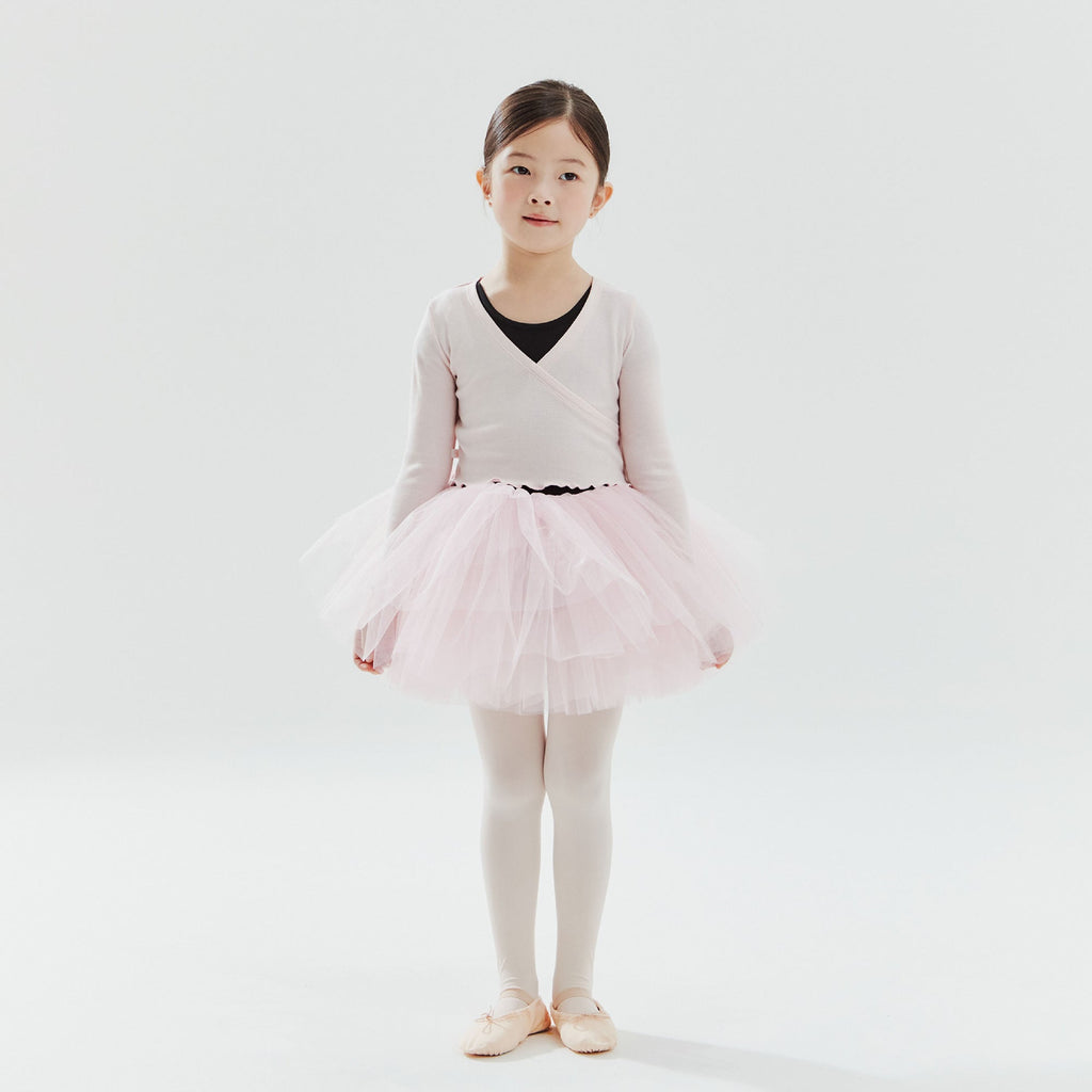 Girls Pink Ballet V-neck T-Shirt