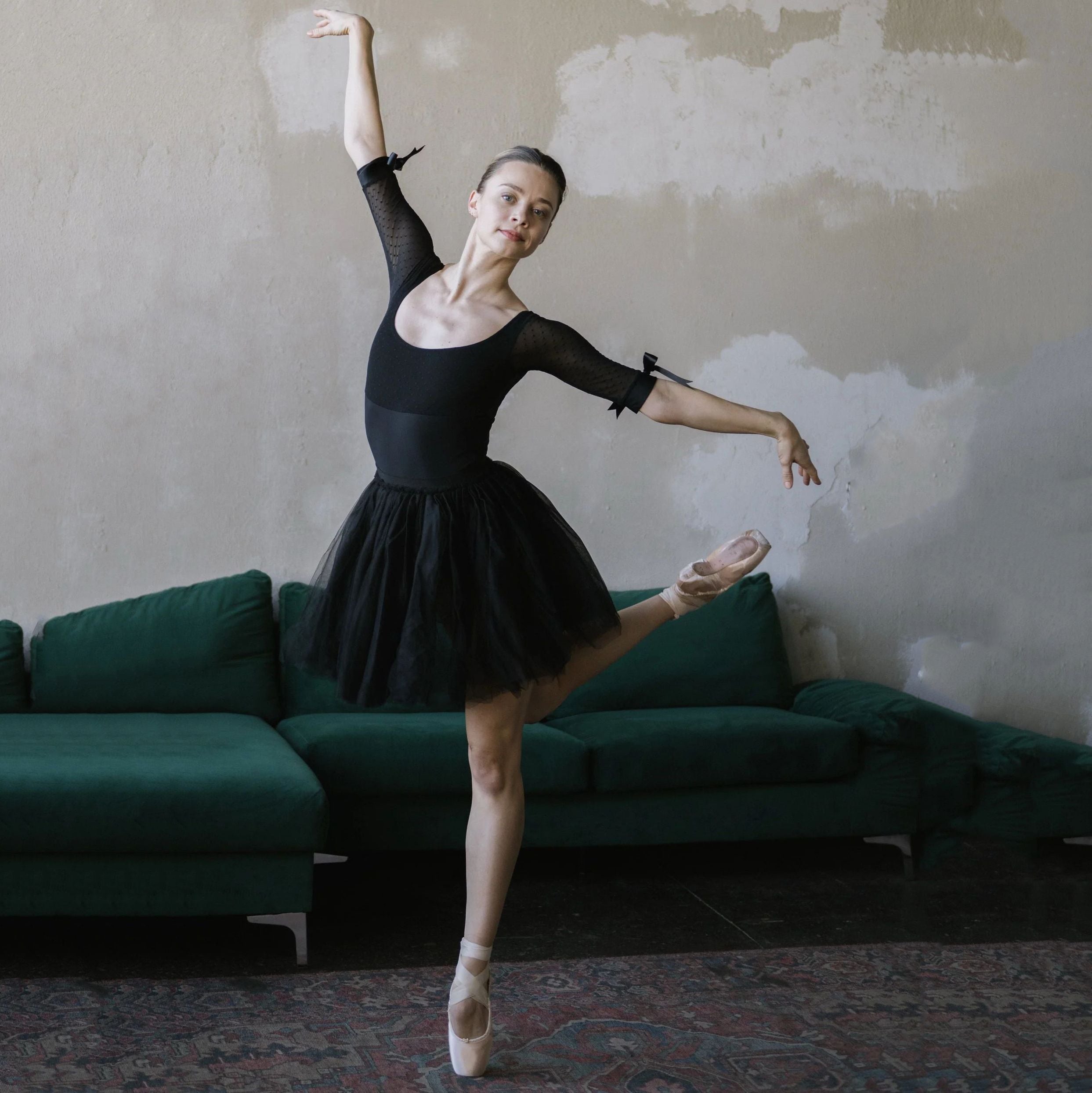 Women Black Ballet Tutu Skirt