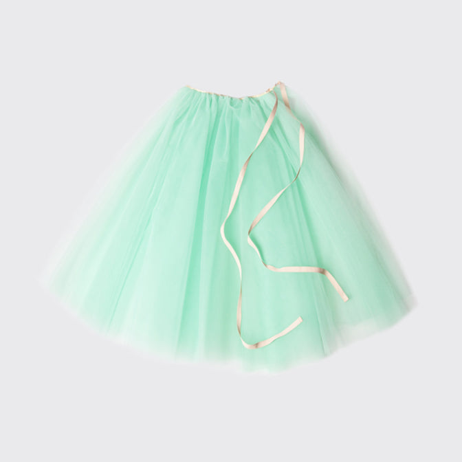 Women Mint Tulle Skirt(75 cm)