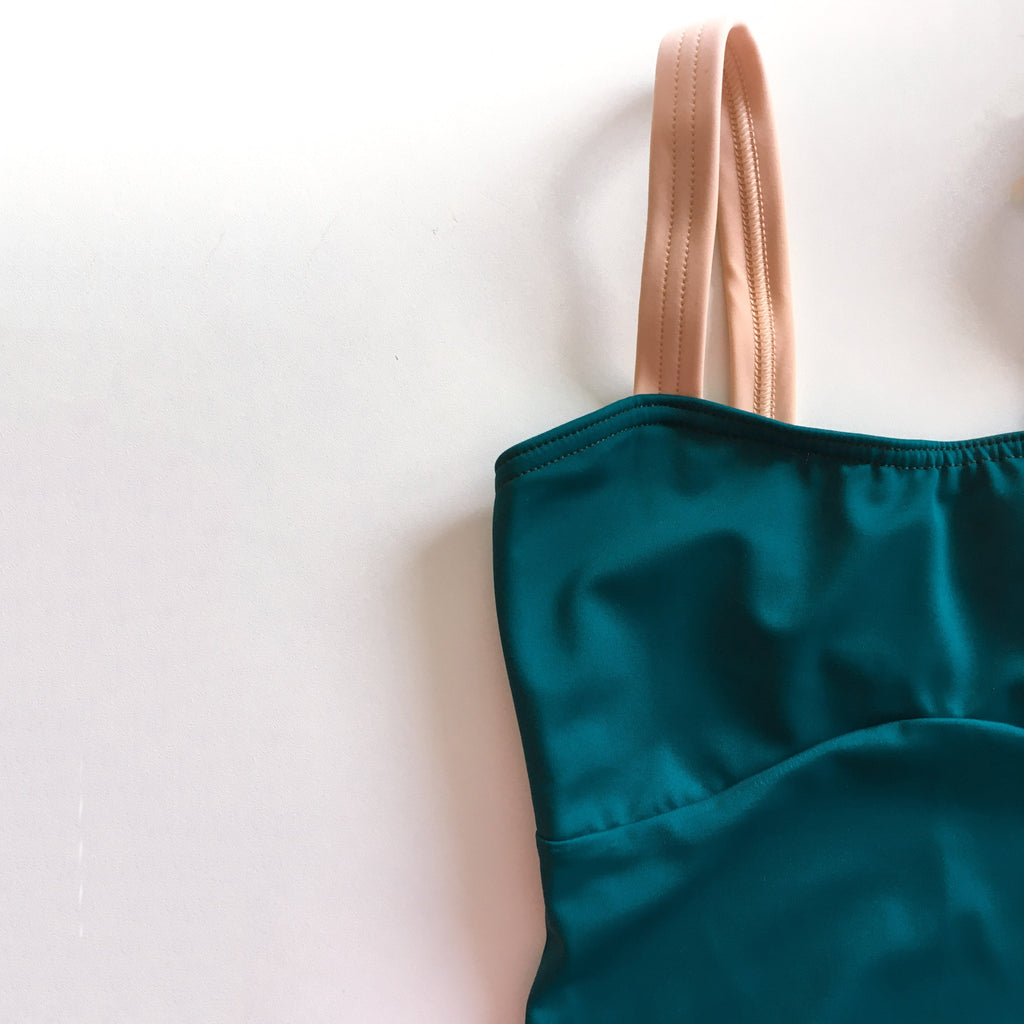 Girls Green Ballet Onesies